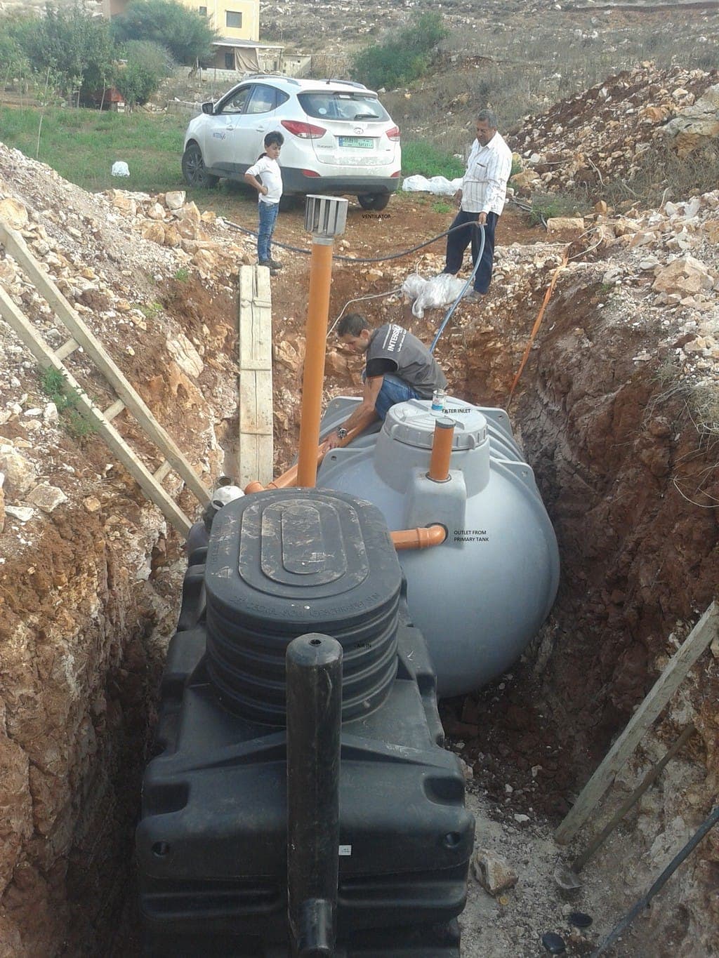 BIOROCK 30 PE + solar pump installed at UNHCR Refugees residence in