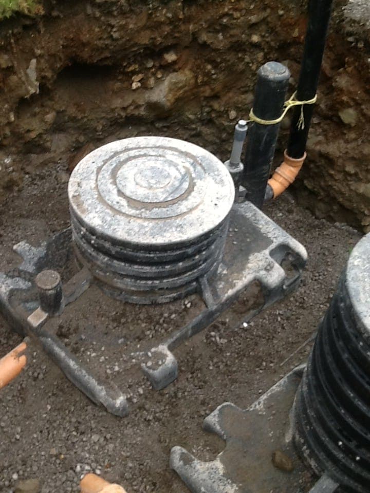 Septic tank replacement at a small campsite and youth hostel in Wales